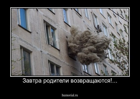 Завтра родители возвращаются!...