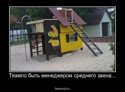 Тяжело быть менеджером среднего звена...