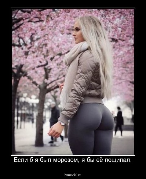 Если б я был морозом, я бы её пощипал.