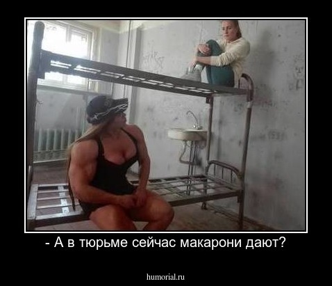 - А в тюрьме сейчас макарони дают?