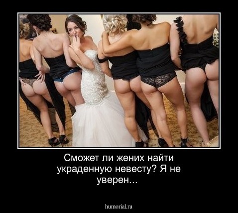 Сможет ли жених  найти украденную невесту? Я не уверен...