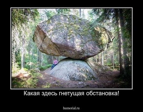 Какая здесь гнетущая обстановка!