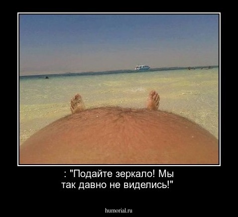 :  "Подайте зеркало! Мы так давно не виделись!"