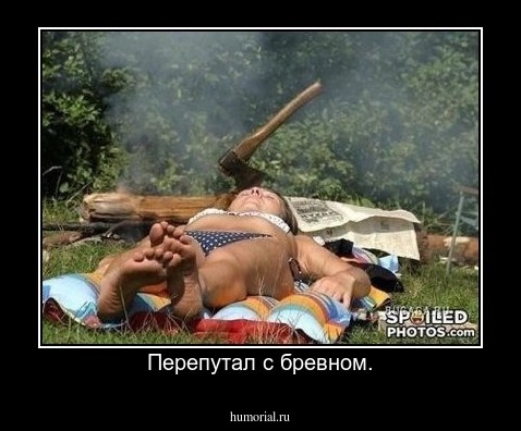 Перепутал с бревном.