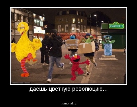 даешь цветную революцию...