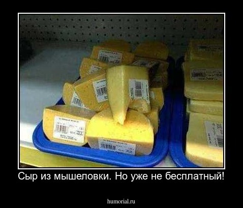 Сыр из мышеловки. Но уже не бесплатный!