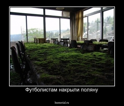 Футболистам накрыли поляну