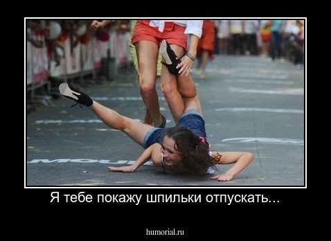 Я тебе покажу шпильки отпускать...