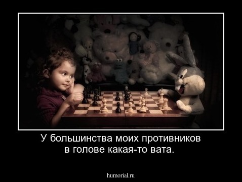 У большинства моих противников в голове какая-то вата.