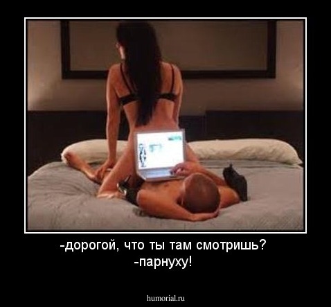 -дорогой, что ты там смотришь? 
-парнуху! 