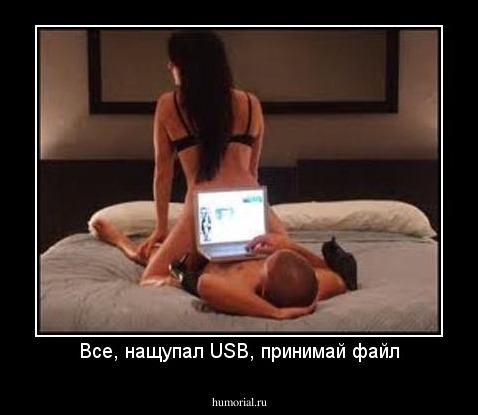 Все, нащупал USB, принимай файл