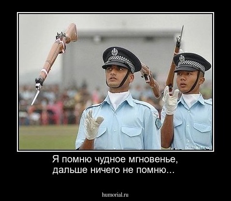 Я помню чудное мгновенье, дальше ничего не помню...