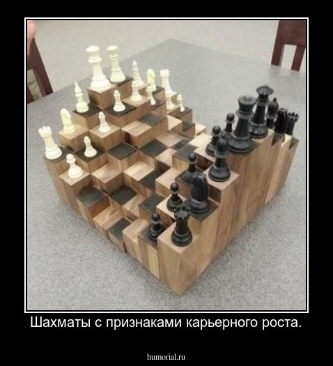 Шахматы с признаками карьерного роста.