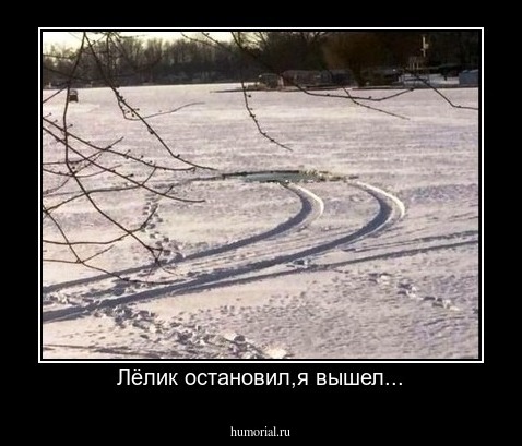 Лёлик остановил,я вышел...