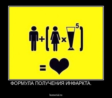 ФОРМУЛА ПОЛУЧЕНИЯ ИНФАРКТА.       
