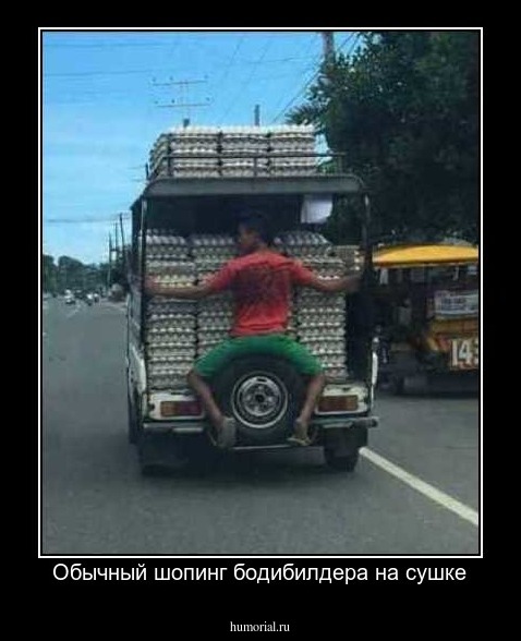Обычный шопинг бодибилдера на сушке