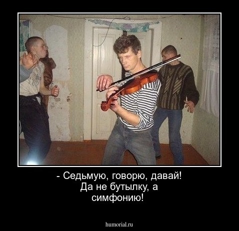 - Седьмую, говорю, давай! Да не бутылку, а симфонию!