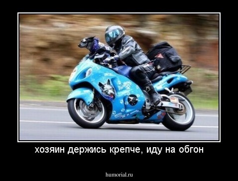 хозяин держись крепче, иду на обгон