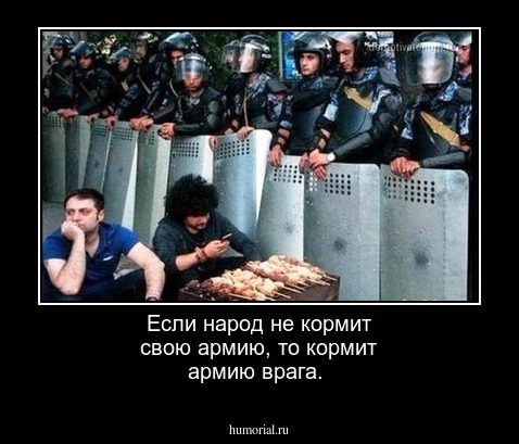 Если народ не кормит свою армию, то кормит армию врага.