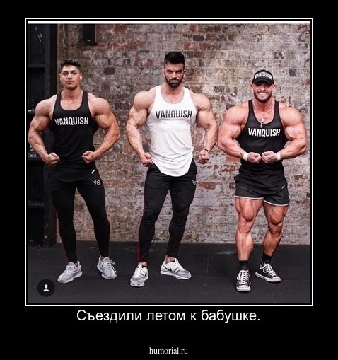 Съездили летом к бабушке.