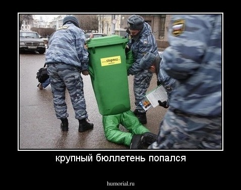 крупный бюллетень попался