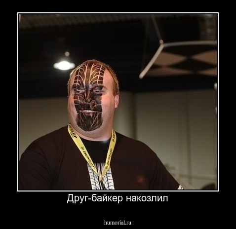 Друг-байкер накозлил
