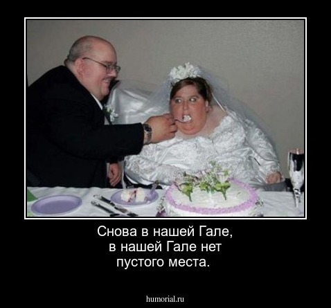 Снова в нашей Гале, в нашей Гале нет пустого места.