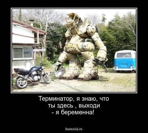 Терминатор, я знаю, что ты здесь , выходи  - я беременна!