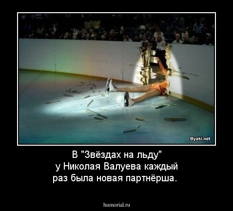 В "Звёздах на льду" у Николая Валуева каждый раз была новая партнёрша.
