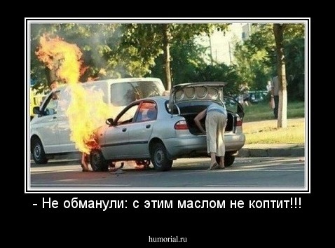 - Не обманули: с этим маслом не коптит!!!
