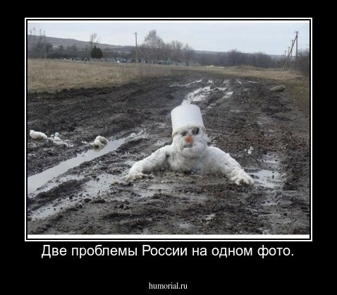 Две проблемы России на одном фото.