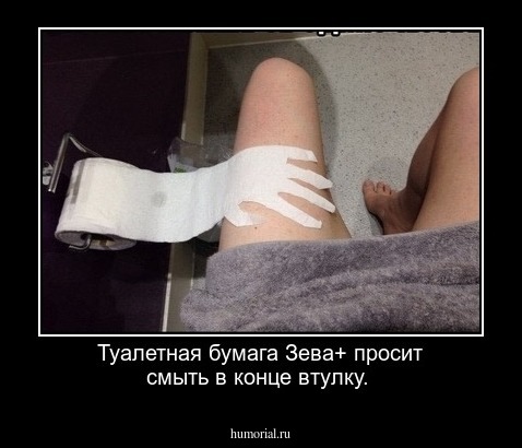 Туалетная бумага Зева+ просит смыть в конце втулку.