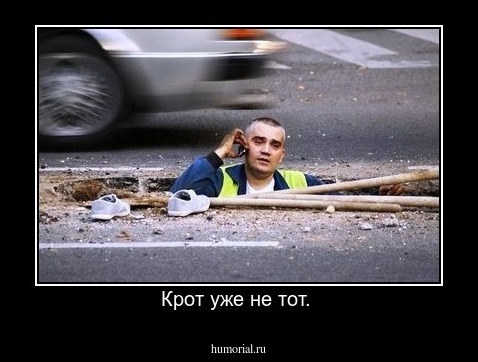 Крот уже не тот. 
