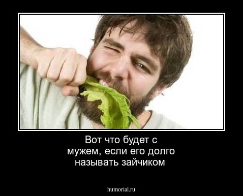 Вот что будет с мужем, если его долго называть зайчиком
