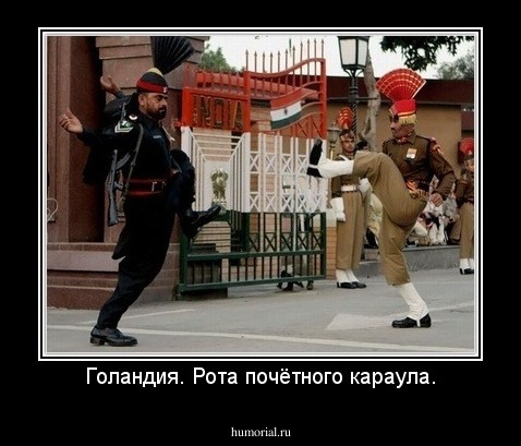 Голандия. Рота почётного караула.