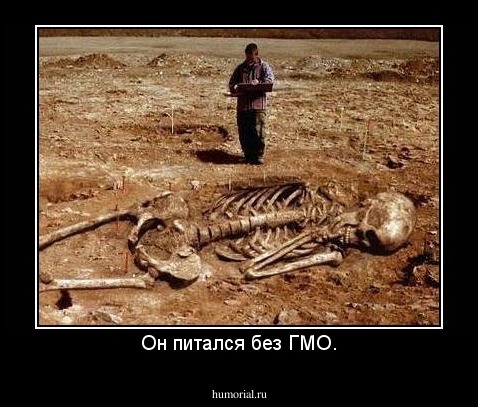 Он питался без ГМО.