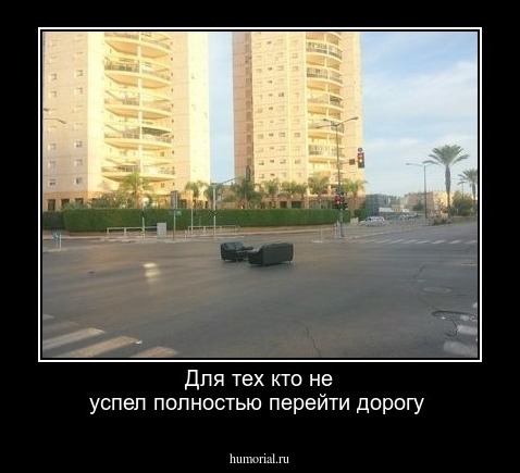 Для тех кто не успел полностью перейти дорогу