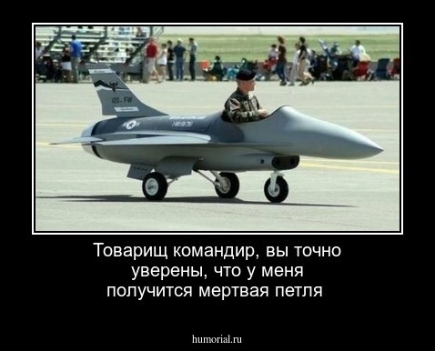 Товарищ командир, вы точно уверены, что у меня получится мертвая петля
