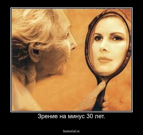 Зрение на минус 30 лет.