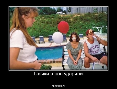 Газики в нос ударили