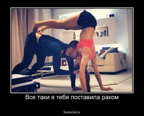 Все таки я тебя поставила раком