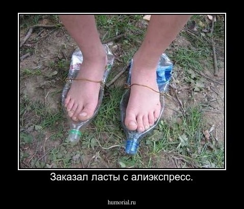 Заказал ласты с алиэкспресс.