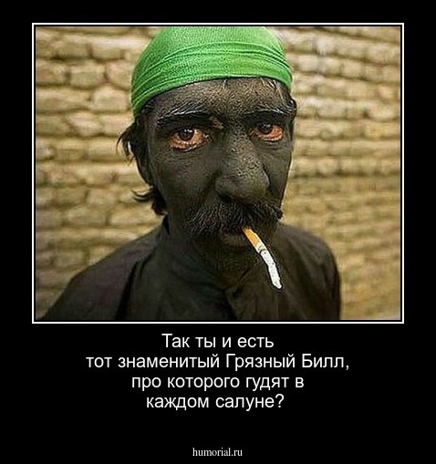 Так ты и есть тот знаменитый Грязный Билл, про которого гудят в каждом салуне?