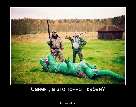 Санёк , а это точно   кабан?