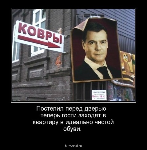 Постелил перед дверью - теперь гости заходят в квартиру в идеально чистой обуви.