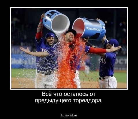 Всё что осталось от предыдущего тореадора 