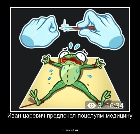 Иван царевич предпочел поцелуям медицину