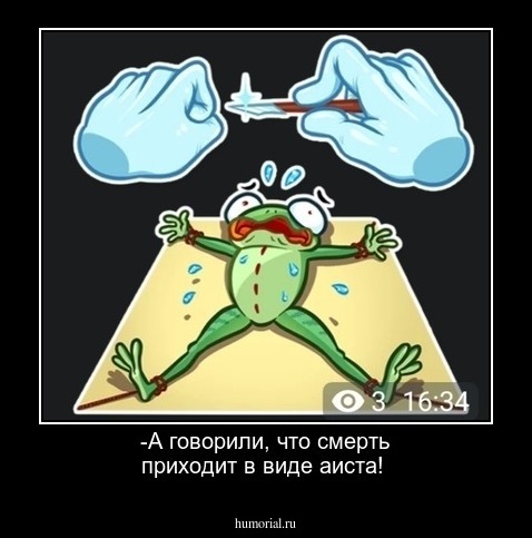 -А говорили, что смерть приходит в виде аиста!