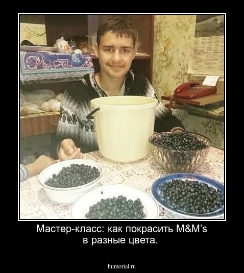 Мастер-класс: как покрасить M&M’s в разные цвета.