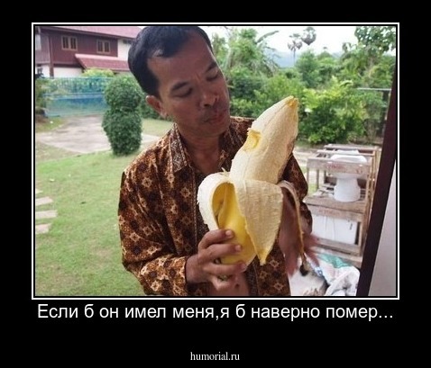 Если б он имел меня,я б наверно помер...